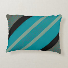 Black Beige och Teal accent Pillow Prydnadskudde
