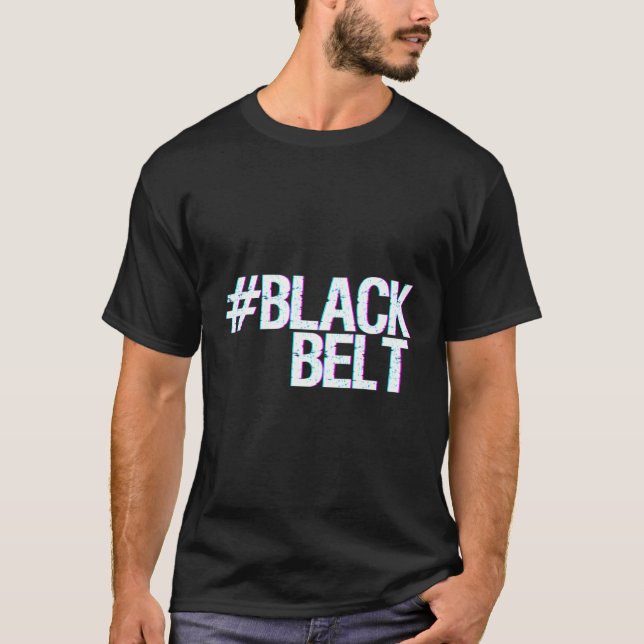 Black Bel Mial Black Bels Taekwondo T Shirt (Framsida)