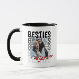 Black Besties Ombre Typography Photo Overlap Mugg