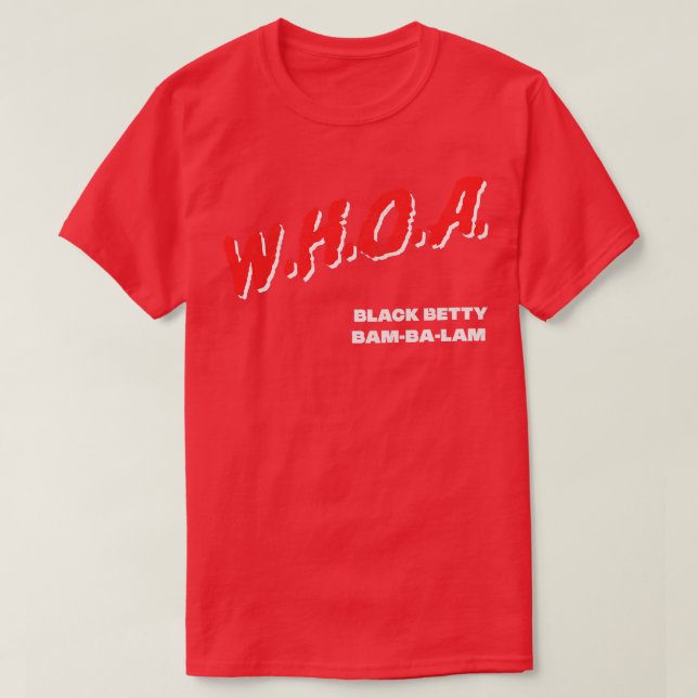 Black Betty Ram Sylt 70:e Sten T Shirt (Design framsida)