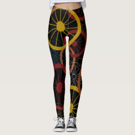 Black Bicycle Hjul Leggings