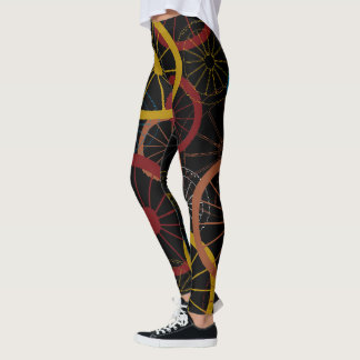 Black Bicycle Hjul Leggings