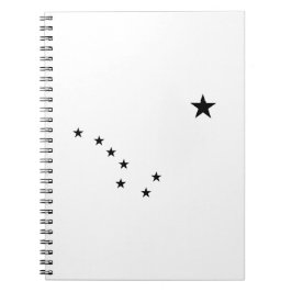 Black Big Dipper Anteckningsbok Med Spiral