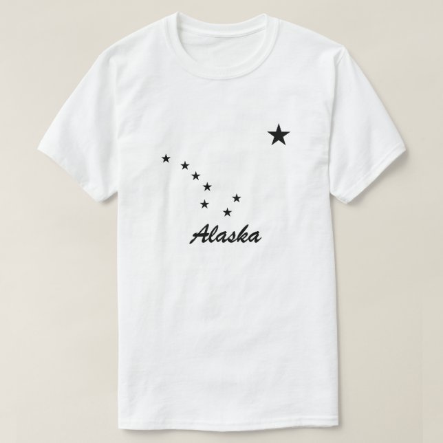 Black Big Dipper Constellation Stars Tee (Design framsida)
