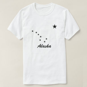 Black Big Dipper Constellation Stars Tee Shirt