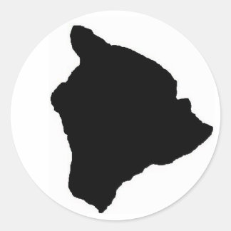 Black Big Island-dekal Runt Klistermärke