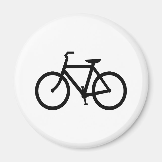 Black Bike Route Magnet (Framsidan)