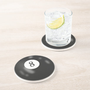 Black Billiard Eight Boll Underlägg