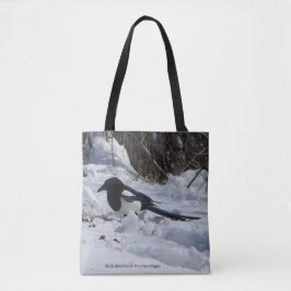 Black Billy Rocky Mountain Magpie över säcken Tygkasse
