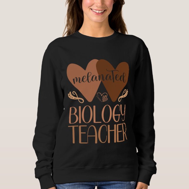 Black Biology Teacher Black History Women African  T Shirt (Framsida)