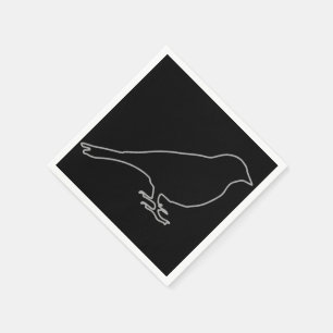 Black Bird Napkins Pappersservett