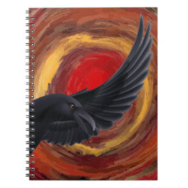 Black Bird Raven Notebook Anteckningsbok