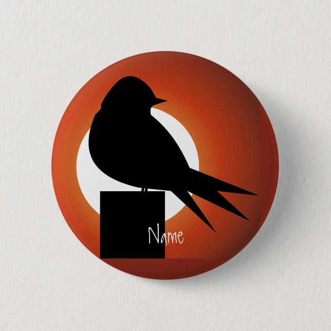 Black Bird Silhouette Sol Thunder_Cove Knapp (Framsida)