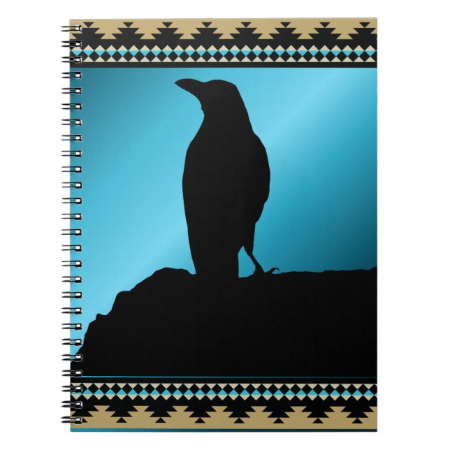 Black Bird the Raven Notebook Anteckningsbok (Framsidan)