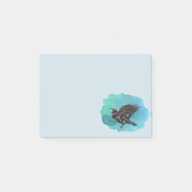 Black Bird the Raven Post-it Block (Framsida)