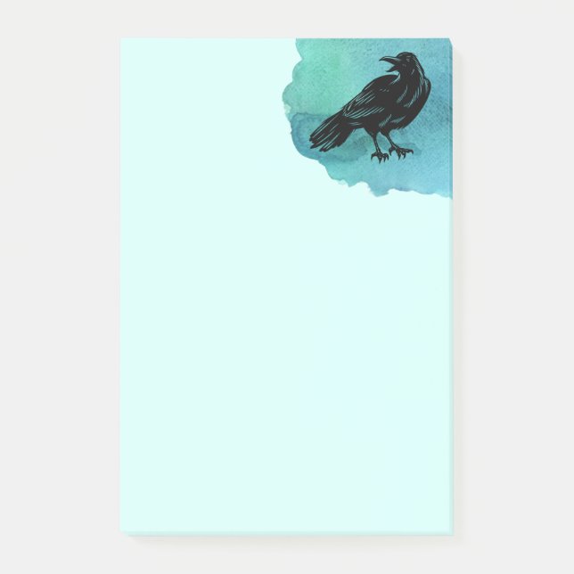 Black Bird the Raven Post it Notes Post-it Block (Framsida)
