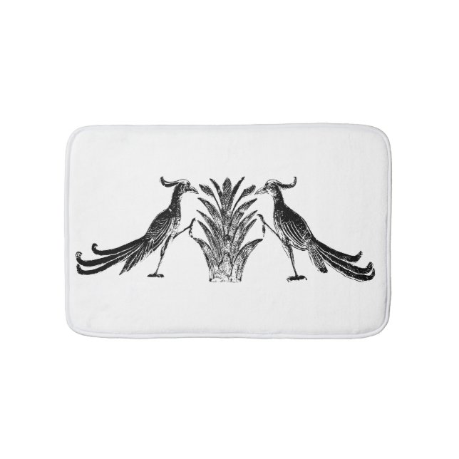 Black Birds Bath Mat Badrumsmatta (Framsidan)