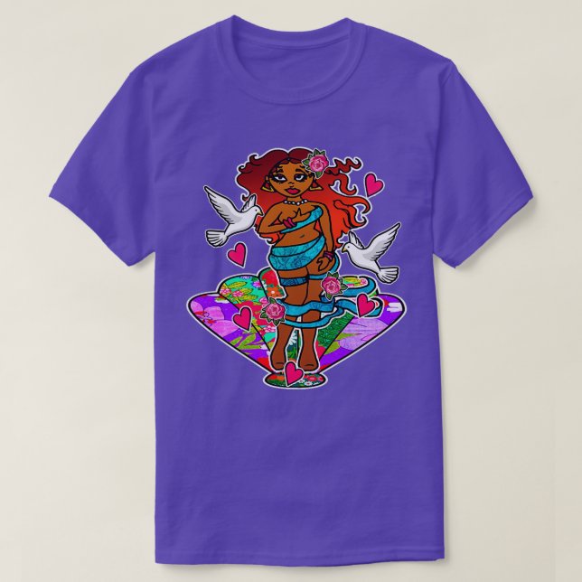 Black Birth of Venus T Shirt (Design framsida)