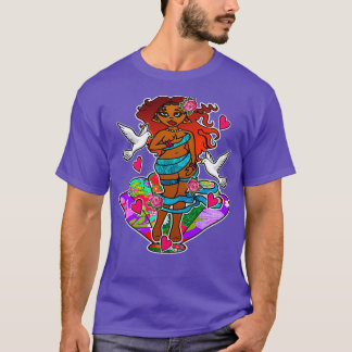 Black Birth of Venus T Shirt