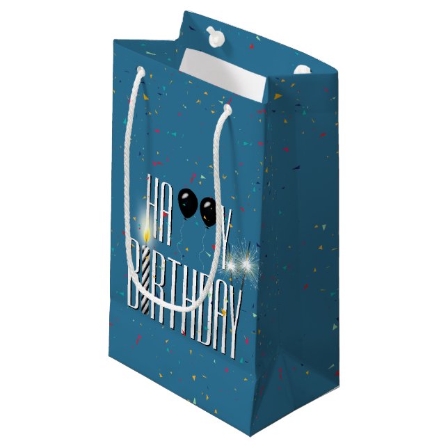 Black Birthday Balloons and Sparklers (Framsidan Vinklad)