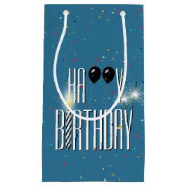 Black Birthday Balloons and Sparklers
