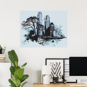 Black Bläck City Poster