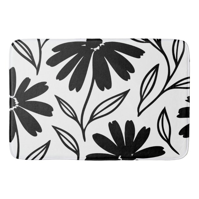 Black Bläck Daisys Boho Badrumsmatta (Framsidan)