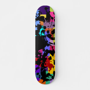 BLACK BLÄCK Geo-färgad Skateboard Bräda 19,5 Cm