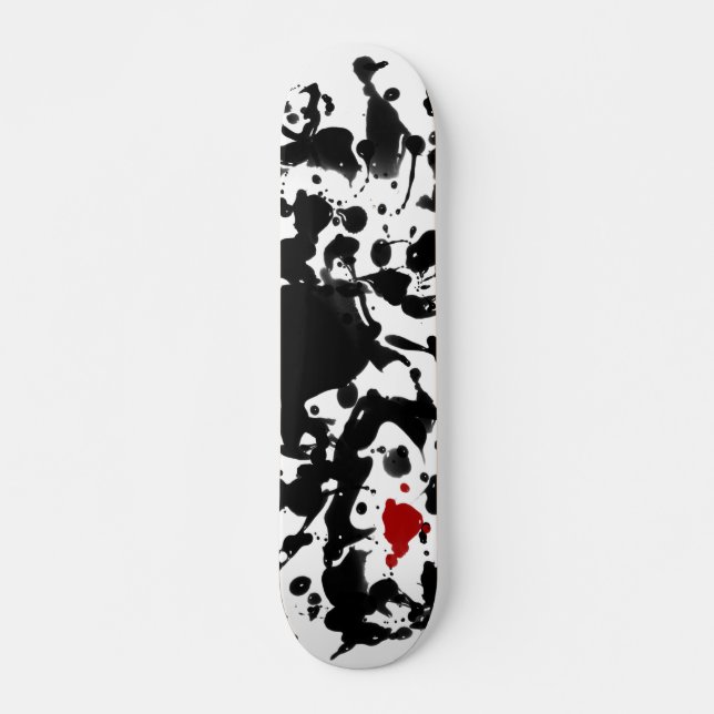 BLACK BLÄCK | gör en egen bakgrund Skateboard Bräda 21,5 Cm (Framsida)