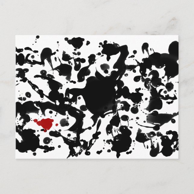 BLACK BLÄCK | gör en egen bakgrund Vykort (Framsida)