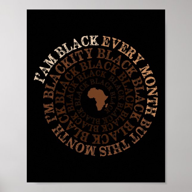 Black Black History Month Celebrati Poster (Framsidan)