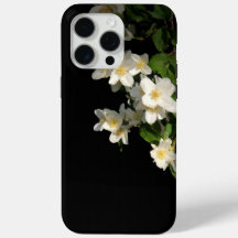 Black Blommigt Tuff iphone case