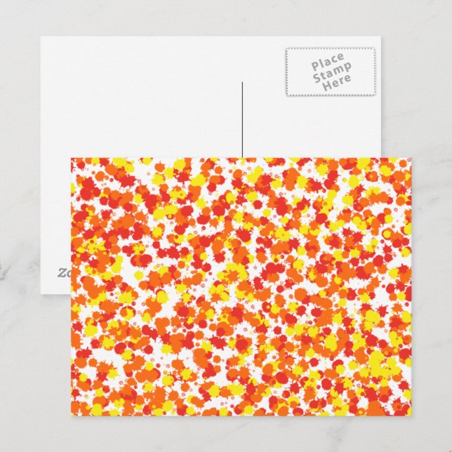 Bläck Bloted Background av Shirley Taylor Vykort (Fram/baksida)