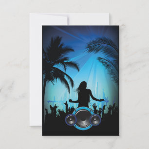BLACK BLUE BEACH PARTY DANCING MUSIC HANDFLATAN TR INBJUDNINGAR