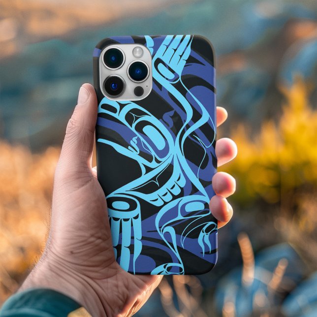 Black Blue Haida Eagle Thunder Bird Native Art (Skapare uppladdad)