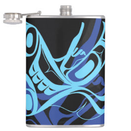 Black Blue Haida Eagle Thunder Bird Native Art Fickplunta