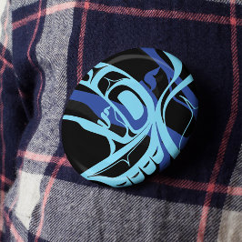 Black Blue Haida Eagle Thunder Bird Native Art Knapp
