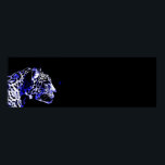 Black & Blue Jaguar Pop Art Poster<br><div class="desc">Black & Blue Jaguar Head Poster - Jaguar Porträtt Poster utskrifter - Pop Art Jaguar Image - Big Vild katt - The Head of the Jaguar - Ansikte of Jaguar</div>