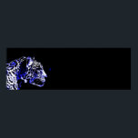 Black & Blue Jaguar Pop Art Poster<br><div class="desc">Black & Blue Jaguar Head Poster - Jaguar Porträtt Poster utskrifter - Pop Art Jaguar Image - Big Vild katt - The Head of the Jaguar - Ansikte of Jaguar</div>