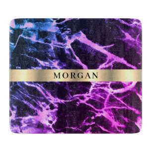 Black Blue & Lila Marble, Namn på Guld Band