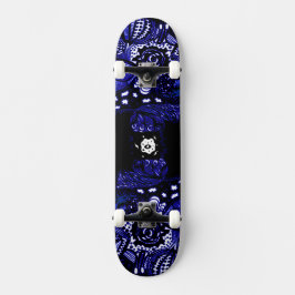 Black Blue Mini Skateboard Bräda 18,5 Cm