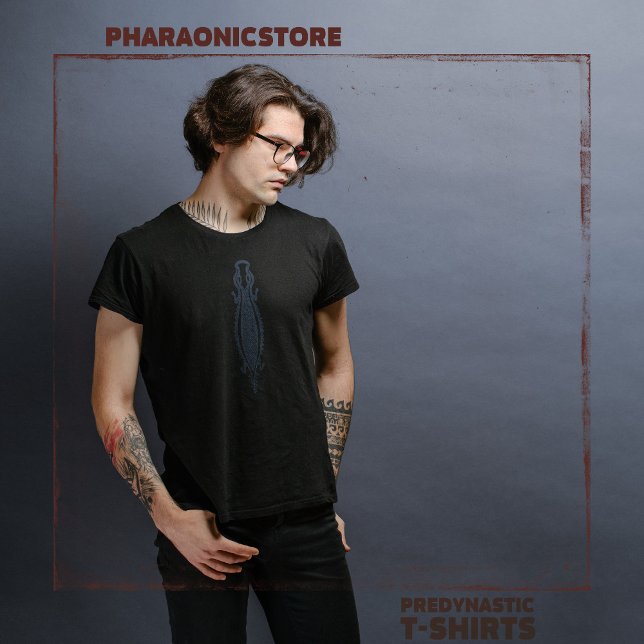 Black & Blue Predynastic Egyptian Crokodile T Shirt (Skapare uppladdad)