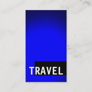 Black Blue Travel Agent Affärskort Visitkort