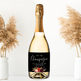 Black Boho Blommigt Möhippa