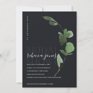 BLACK BOHO EUCALYPTUS FOLIAGE MÖHIPPA INBJUDAN