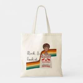 Black Bok Älskare Girl med Pixie Haircut Tygkasse
