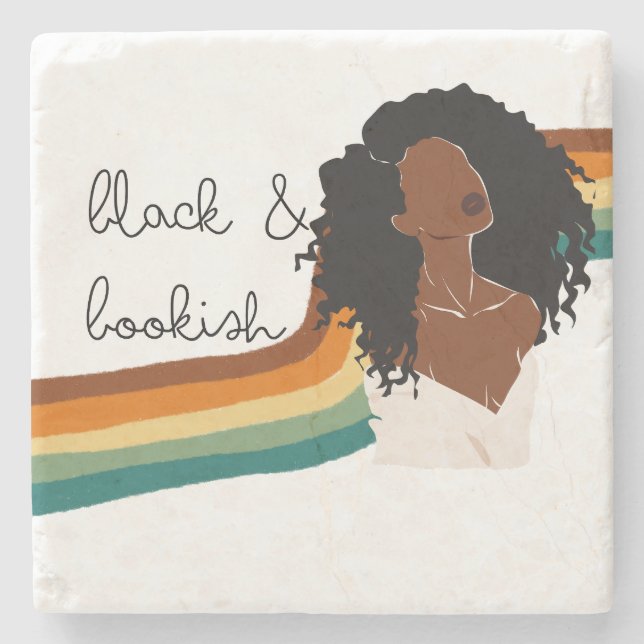 Black Bok Älskare New Home Gift Stenunderlägg (Framsidan)