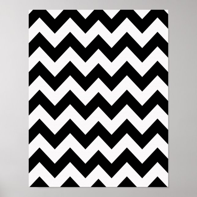 Black Bold Chevron Poster (Framsidan)