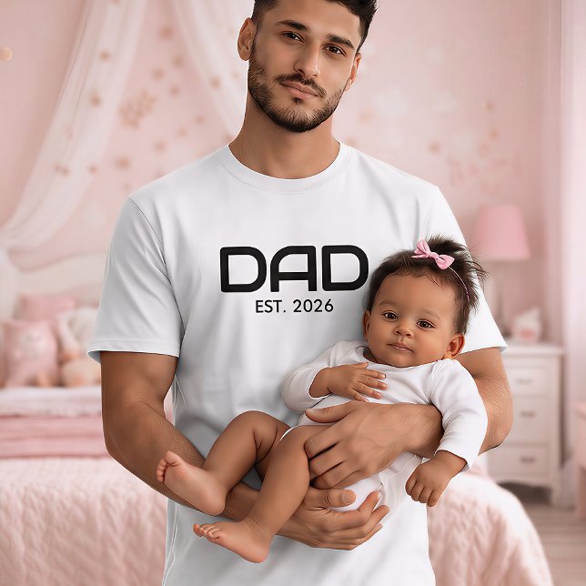 Black Bold Established Dad T-Shirt (Skapare uppladdad)