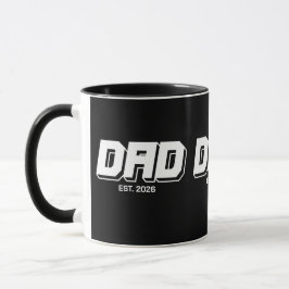 Black Bold Established New Dad Gift Mugg